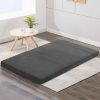 Barrington Bedding Folding Foam Mattress Portable Bed Mat Velvet – DOUBLE, Dark Grey