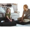 Barnoldswick Bedding Folding Foam Mattress Portable Sofa Bed Mat Air Mesh Fabric Black – DOUBLE