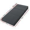 Bedding Foldable Mattress Folding Foam Bed Floor Mat Grey