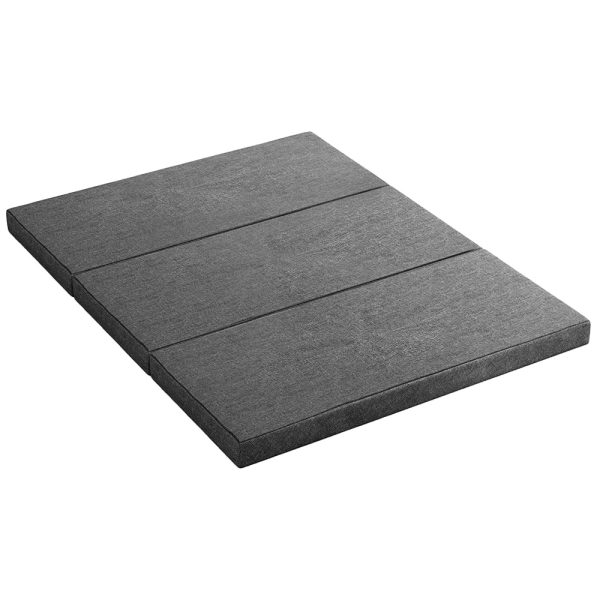 Bedding Foldable Mattress Folding Foam Queen Grey