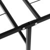 Folding Metal Bed Frame – Black – DOUBLE