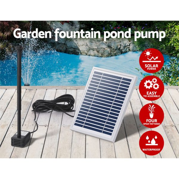 Gardeon Solar Pond Pump Submersible Water Fountain Kit 4.4FT