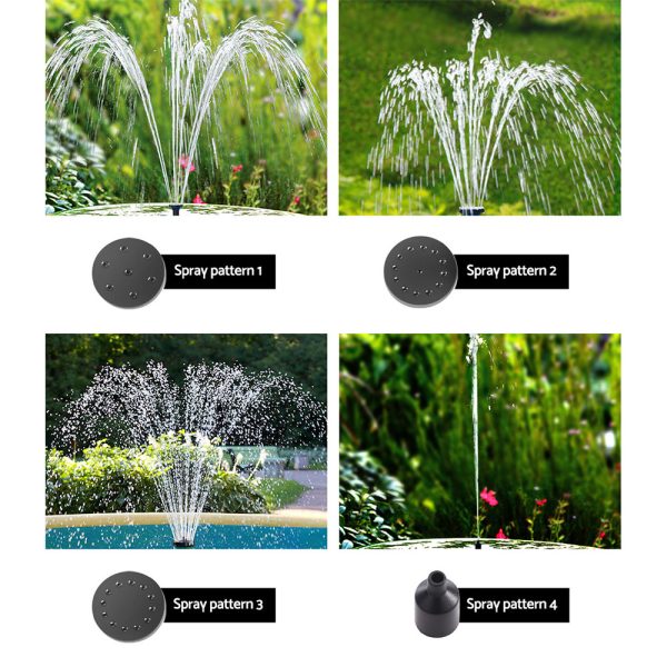 Gardeon Solar Pond Pump Submersible Water Fountain Kit 4.4FT