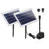 Gardeon Solar Pond Pump Submersible Water Fountain Kit with 2 Panels 7.2FT