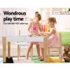 Kids Table Chair Set Children Storage Study Desk Toy Play Game Chalkboard