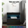 Bedside Table LED – HERES Black