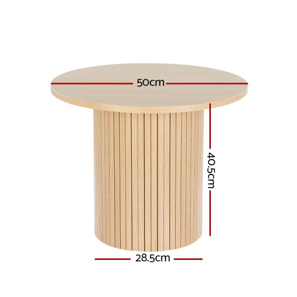 Coffee Table Round Fluted Base PIIA