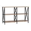 Console Table 120CM 3-tier Walnut Xiah