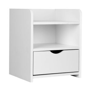 Hazlet Bedside Table Drawer – White