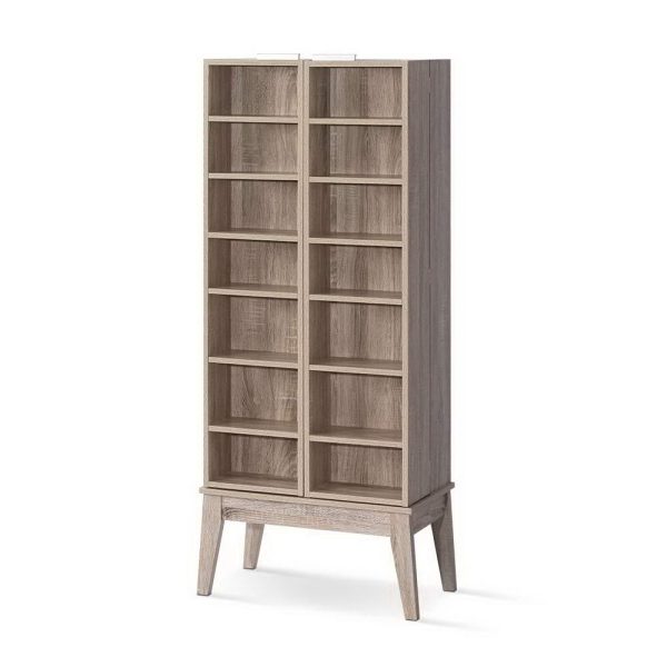 Bookshelf CD Storage Rack – BERG Oak