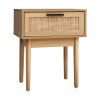 Bedside Tables Side Table Rattan Drawers Nightstand