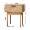 Bedside Tables Side Table Rattan Drawers Nightstand