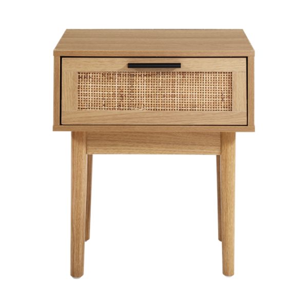 Bedside Tables Side Table Rattan Drawers Nightstand