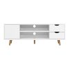 TV Cabinet Entertainment Unit 120cm White Larin