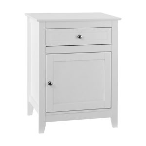 Bedside Tables Side Table Drawers Nightstand White