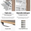 Shoe Rack Cabinet 60 Pairs 4-tier White Elen