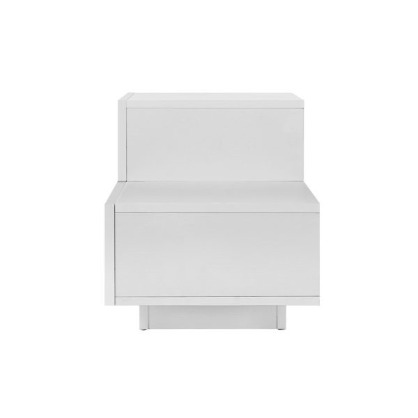 Bedside Tables LED 2 Drawers – REMI White