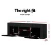 Wailuku 130cm RGB LED TV Stand Cabinet Entertainment Unit Gloss Furniture – Black