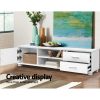 Entertainment Unit TV Cabinet 120cm White Dylan