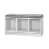 Shoe Rack Bench Shoe Cabinet White Zia