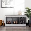 Shoe Rack Bench Shoe Cabinet White Zia