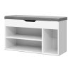 Shoe Rack Bench Shoe Cabinet White Allen