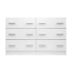 6 Chest of Drawers Cabinet Dresser Table Tallboy Lowboy Storage Wood – White