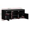 Adel TV Cabinet Entertainment Unit Stand RGB LED Gloss Furniture 160cm – Black