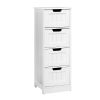 4 Chest of Drawers – LEESA White