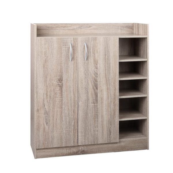 2 Doors Shoe Cabinet Storage Cupboard