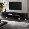 TV Cabinet Entertainment Unit 190cm Black Danson