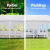 Gazebo 3×9 Outdoor Marquee Gazebos Wedding Party Camping Tent 8 Wall Panels – White