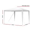 Gazebo 3x3m Wedding Party Marquee Tent Outdoor Event Camping Canopy Shade White