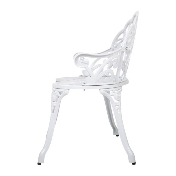 Victorian Garden Bench – White