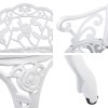 Victorian Garden Bench – White