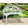 Victorian Garden Bench – White