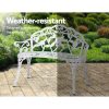 Victorian Garden Bench – White