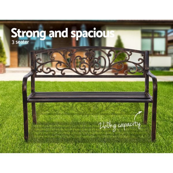 Outdoor Garden Bench – Bronze