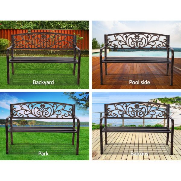 Outdoor Garden Bench – Bronze