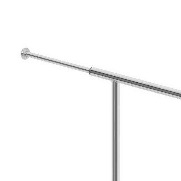 Clothes Coat Rack Stand Portable Garment Hanging Rail Airer Adjustable – Single