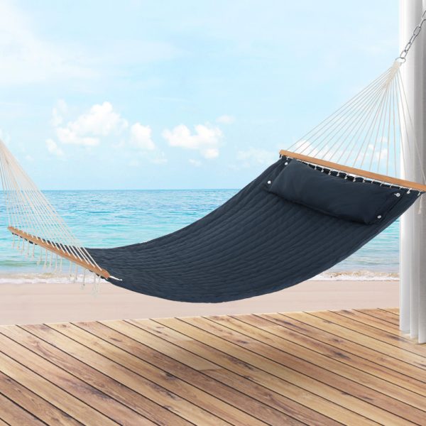 Hammock Bed Outdoor Portable Hanging Chair Camping Blue