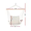 Hammock Hanging Swing Chair – Cream, Without Stand