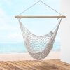 Hammock Chair Outdoor Hanging Camping Mesh Indoor Cream