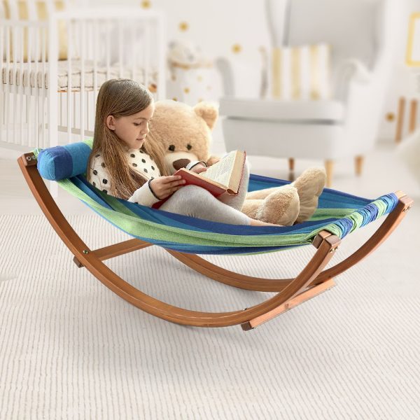 Hammock Bed Outdoor Camping Kids Timber Hammock Rocking