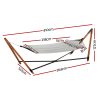 Hammock Bed Outdoor Camping Timber Hammock with Stand Grey