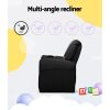 Kids Recliner Chair PU Leather Sofa Lounge Couch Children Armchair – Black