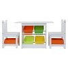 3PCS Kids Table and Chairs Set Children Furniture Play Toys Storage Box