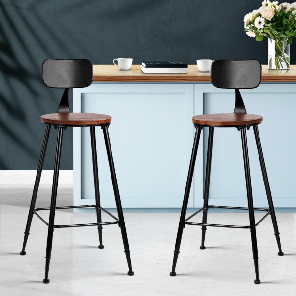 Vintage Industrial Bar Stool Retro Barstools Dining Chairs Kitchen – 2