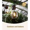 17m Solar Festoon Lights Outdoor LED String Light Christmas Decorations Party