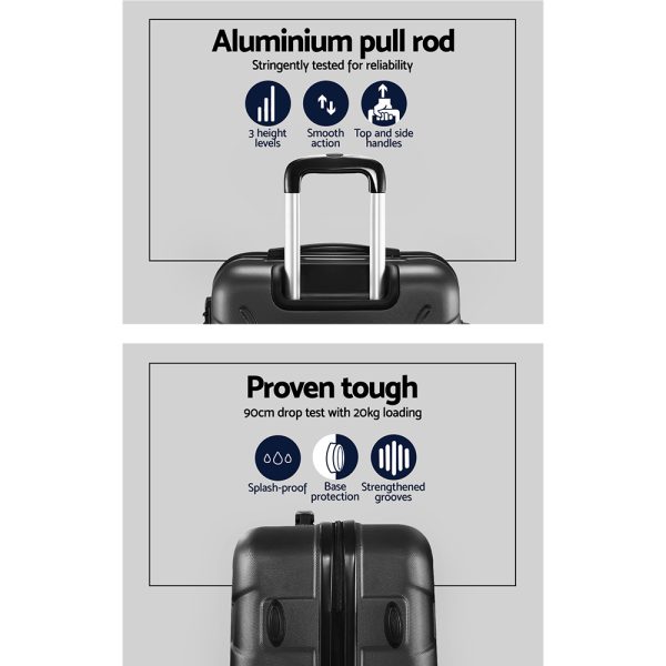 Luggage Travel Sets Suitcase Trolley TSA Lock Bonus